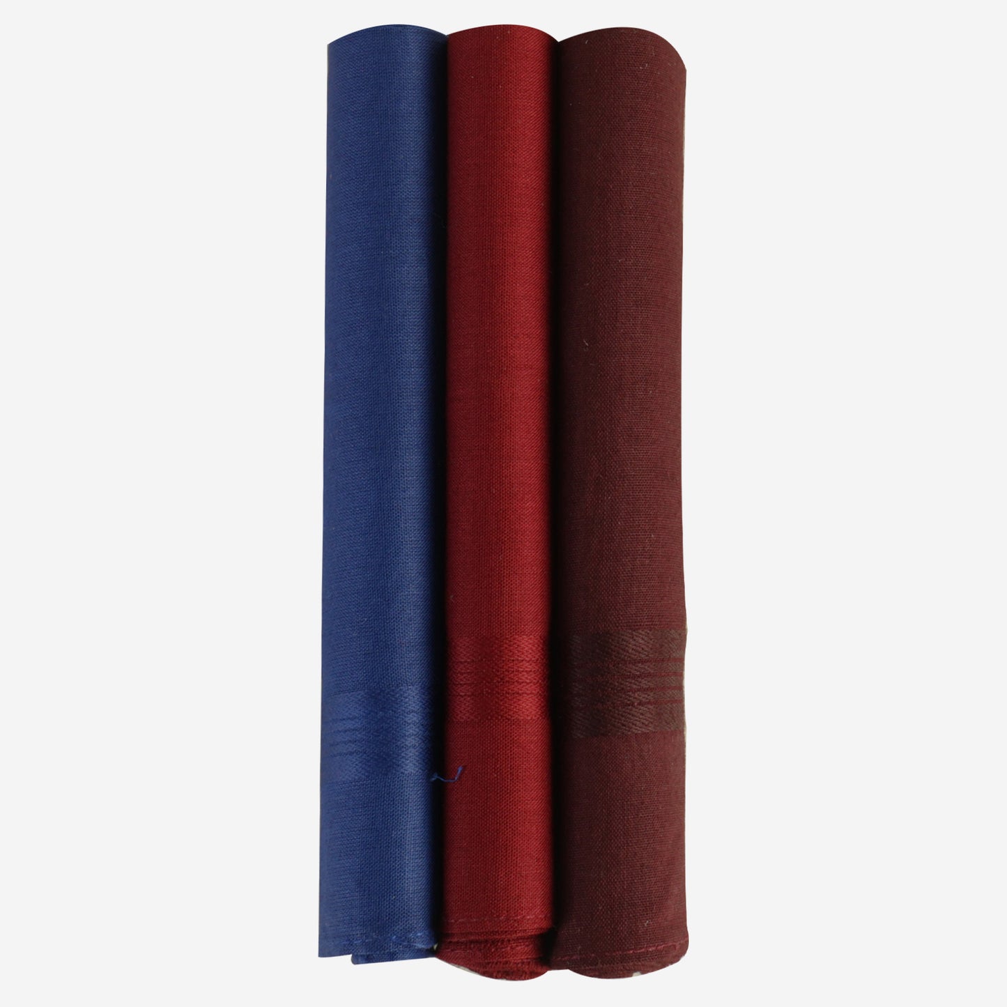 Bonjour Men's Darks Collection 100% Cotton Handkerchief (Pack of 3)