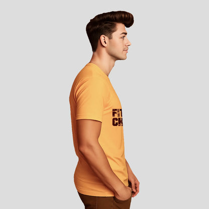 Bontact FIT 4 EVERY CHALLENGE Round-Neck Half Sleeve T-Shirt (Banana Cream)