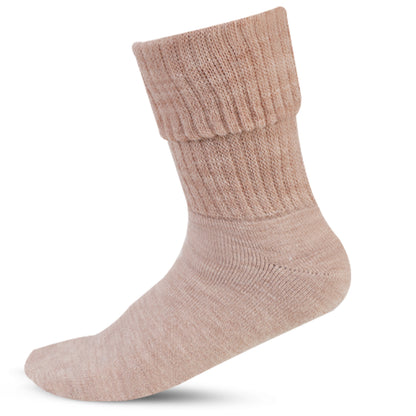Women's Fawn Woolen Socks - Pack of 3