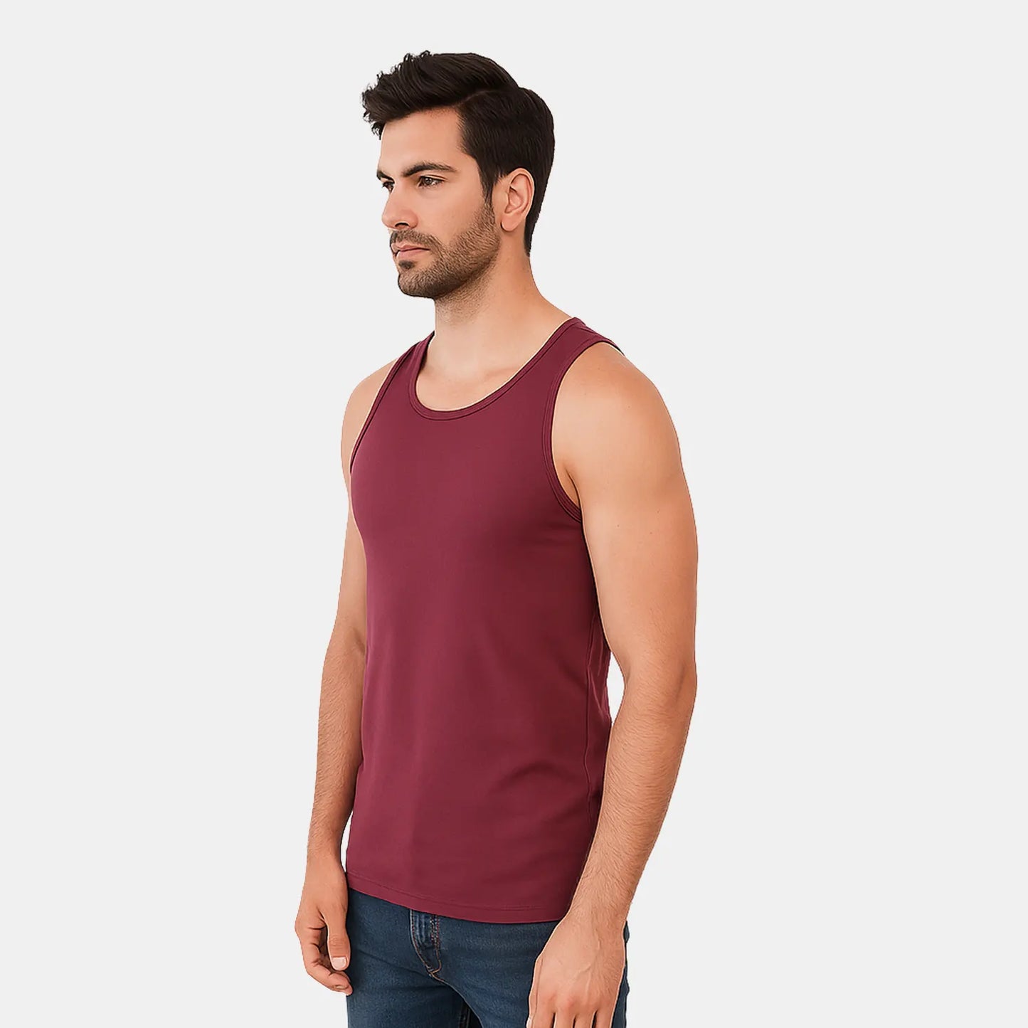 Bamboo Midnight Plum Vest for Men (Pack of 1)
