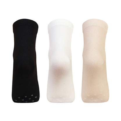 Women Silken Anklet Socks - 3 Pairs