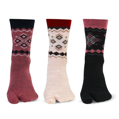 Woolen Crew Thumb Socks for Women