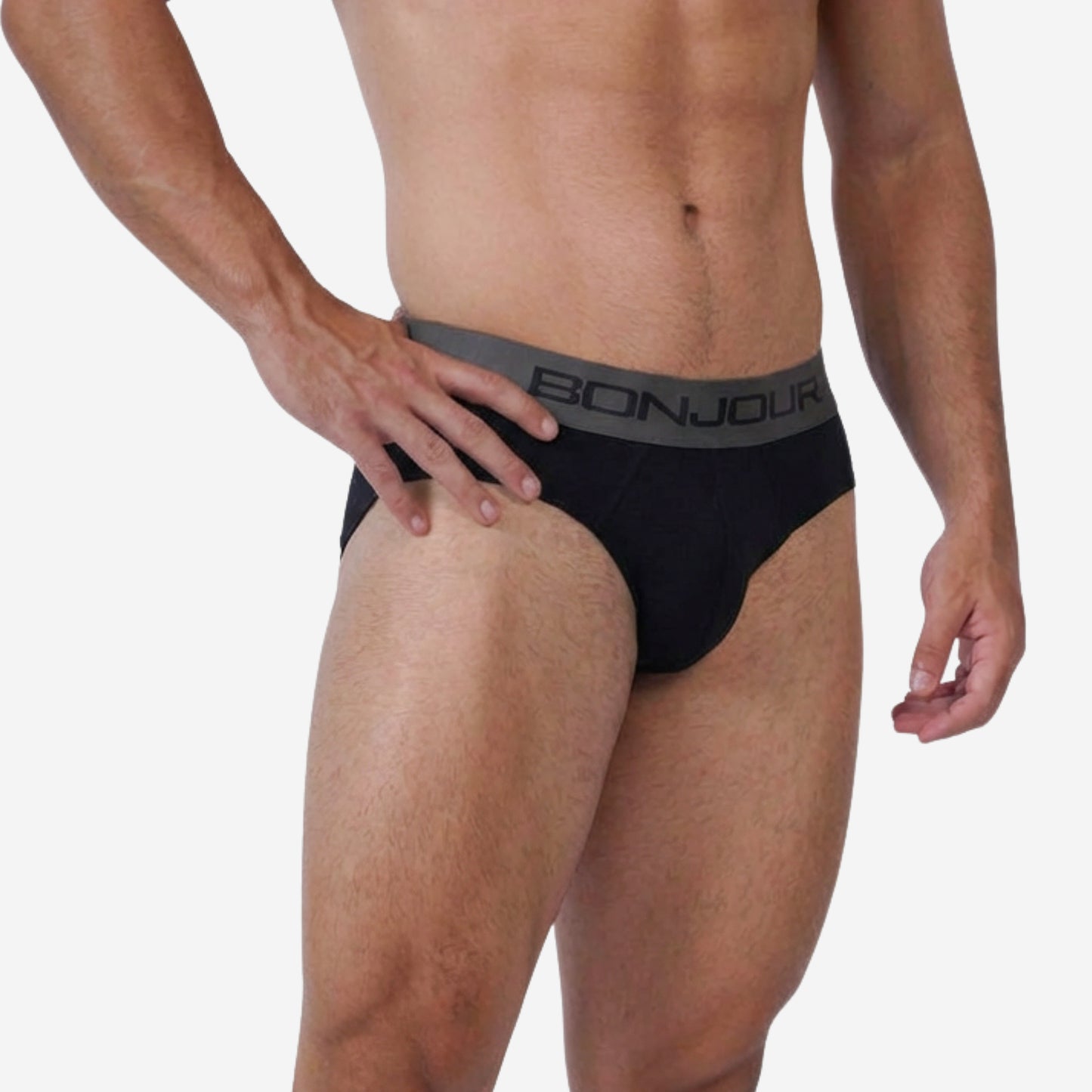 Men's Black Cotton Comfort Briefs - Soft Breathable Everyday Innerwear (Pack of 1)