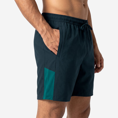 Men’s Navy Regular Fit Activewear Sports Shorts