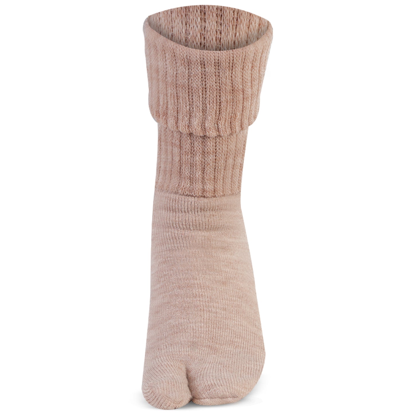 Women Fawn Color Woolen Thumb Socks -Pack of 3