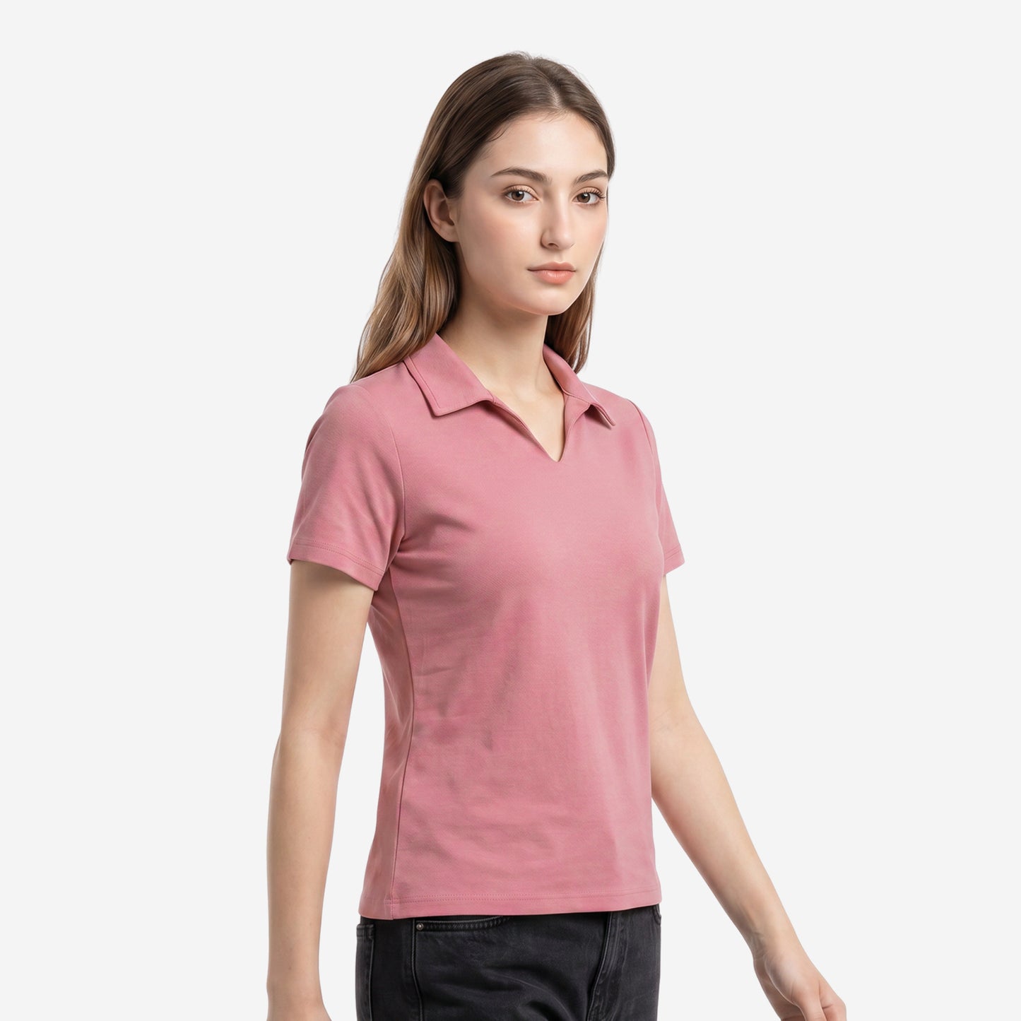 Women’s Solid Onion Polo Half Sleeve T-Shirt