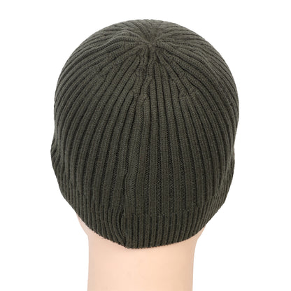 Unisex Woolen Winter Beanie Cap (Olive Green)