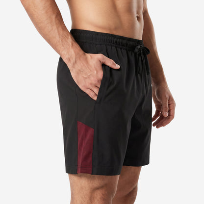 Men’s Black Regular Fit Activewear Sports Shorts