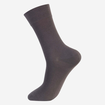 Men Cotton Odour Free Plain Socks (Dk.Grey)