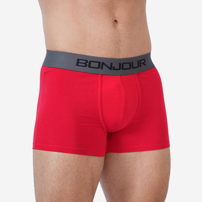 Men's Red Cotton Comfort Trunk - Soft & Breathable Everyday Innerwear (Pack of 1)