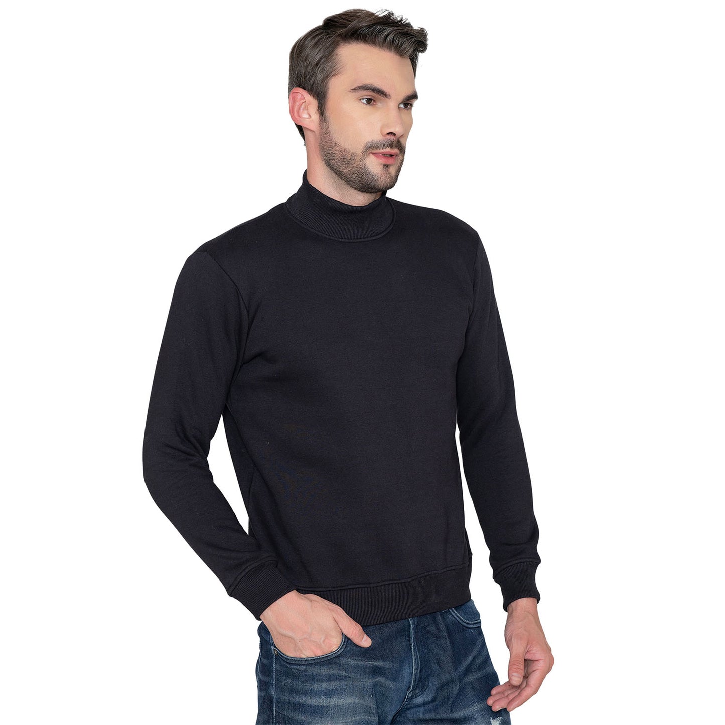 Bonjour Men's High Neck Sweatshirt