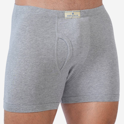 Men's Black & Grey Cotton Comfort Trunk - Soft Breathable Everyday Innerwear (Pack of 2)