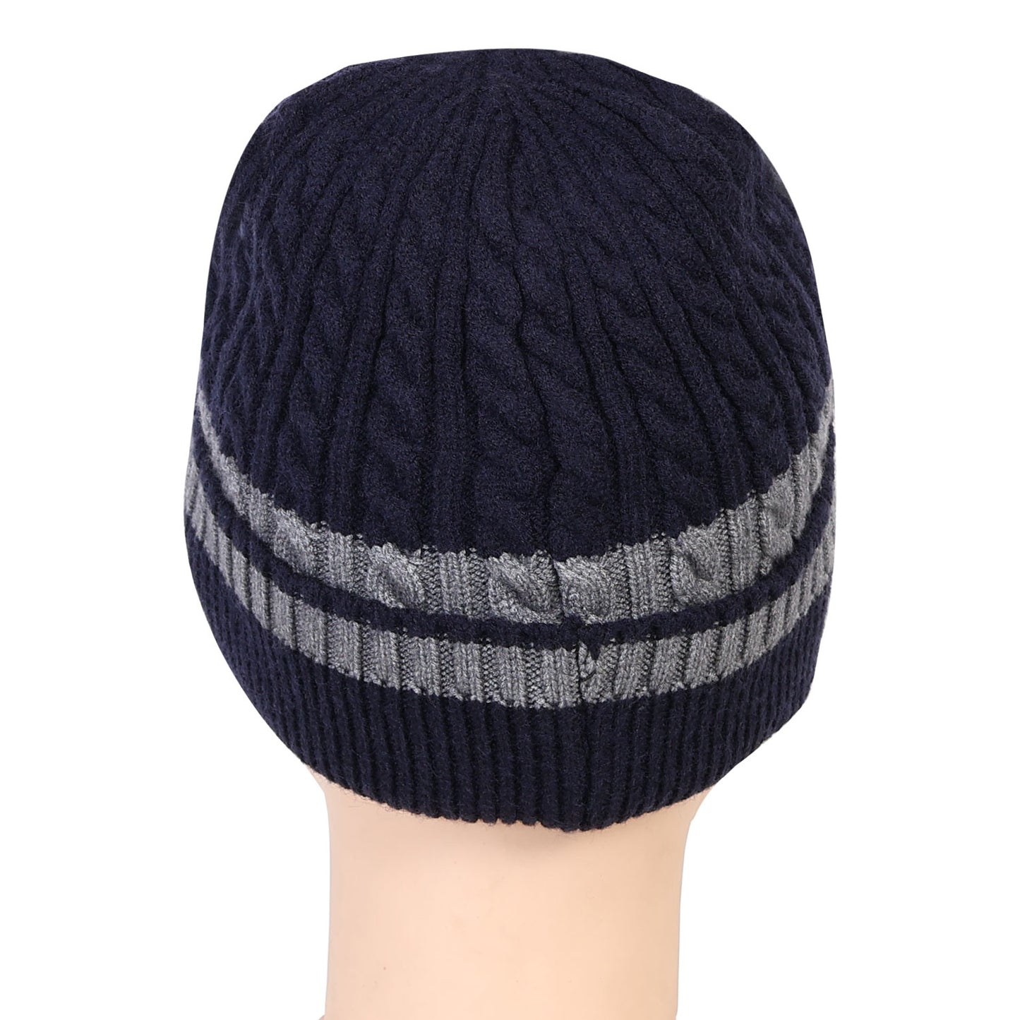 Unisex Winter Beanie Cap (Navy Blue)
