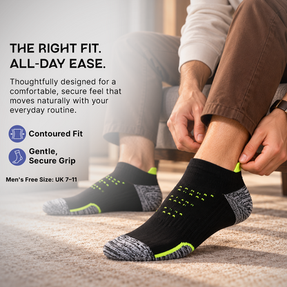 Men's Secret Length Terry Sports Socks- Pack Of 3