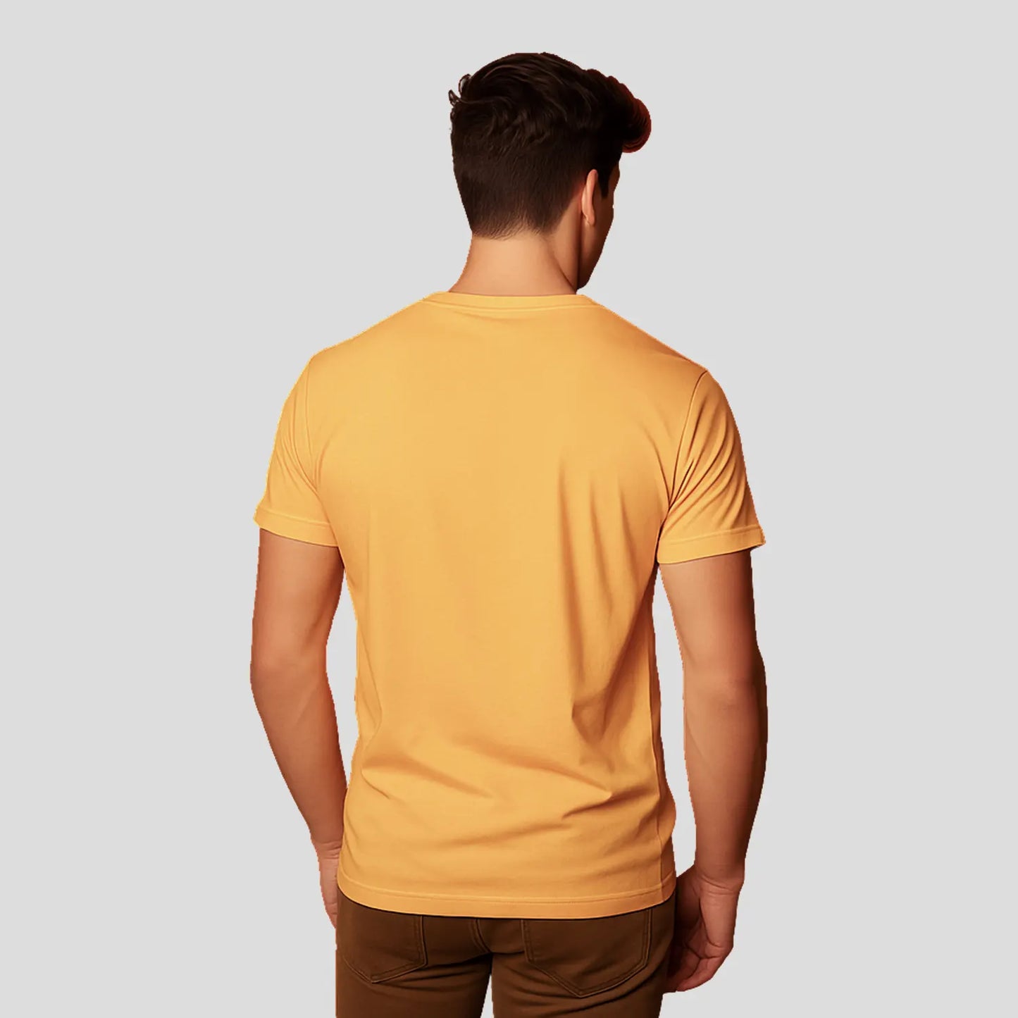 Bontact FIT 4 EVERY CHALLENGE Round-Neck Half Sleeve T-Shirt (Banana Cream)