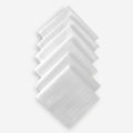 Men’s Formal Cotton Handkerchiefs | Soft & Breathable | Self White | Pack of 6