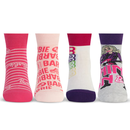 Barbie Anklet Girls Socks (Pack of 4)