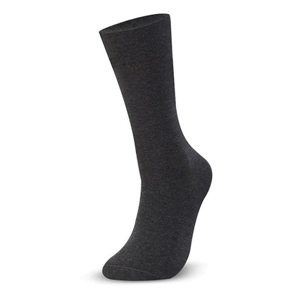 Men Cotton Odour Free Plain Socks (Anthra)