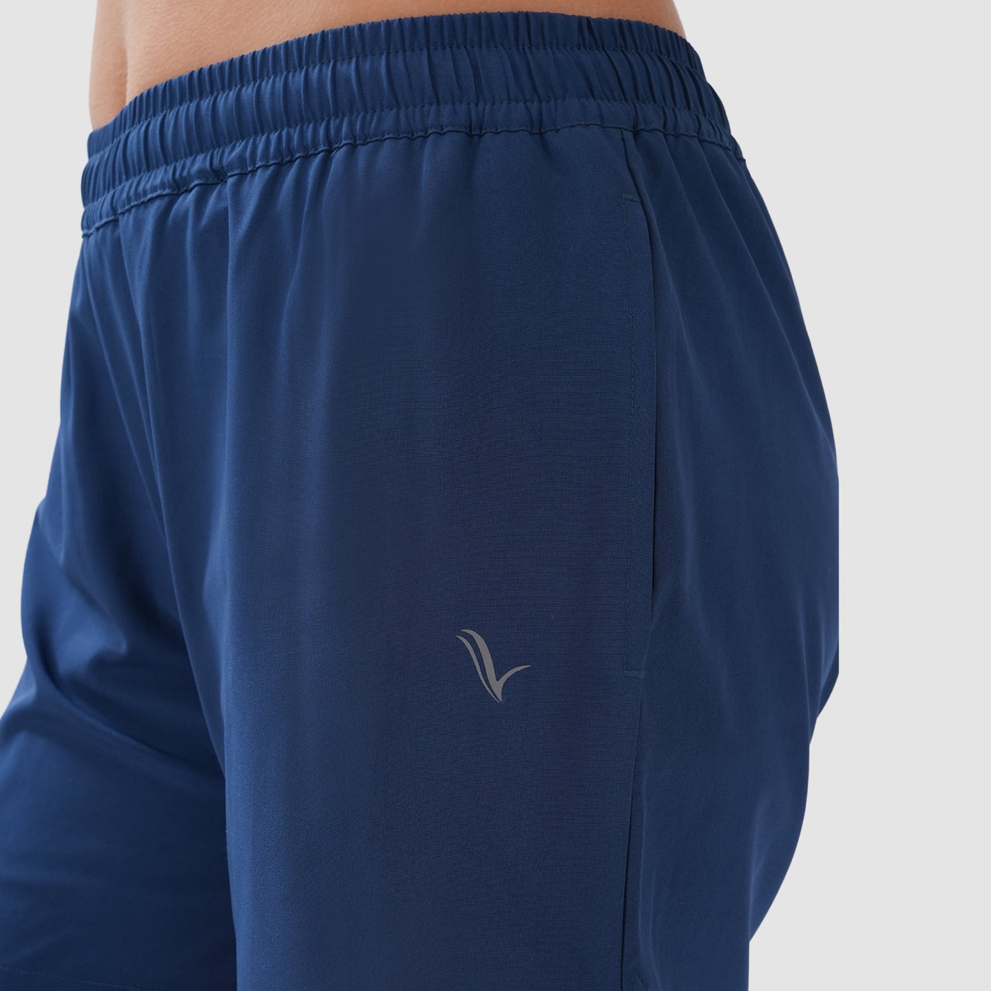 Bonjour Women's Solid Double Layer Running Sports Shorts