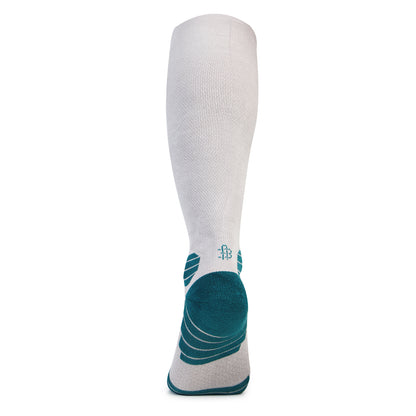 Grey Bamboo Compression Socks - Back View