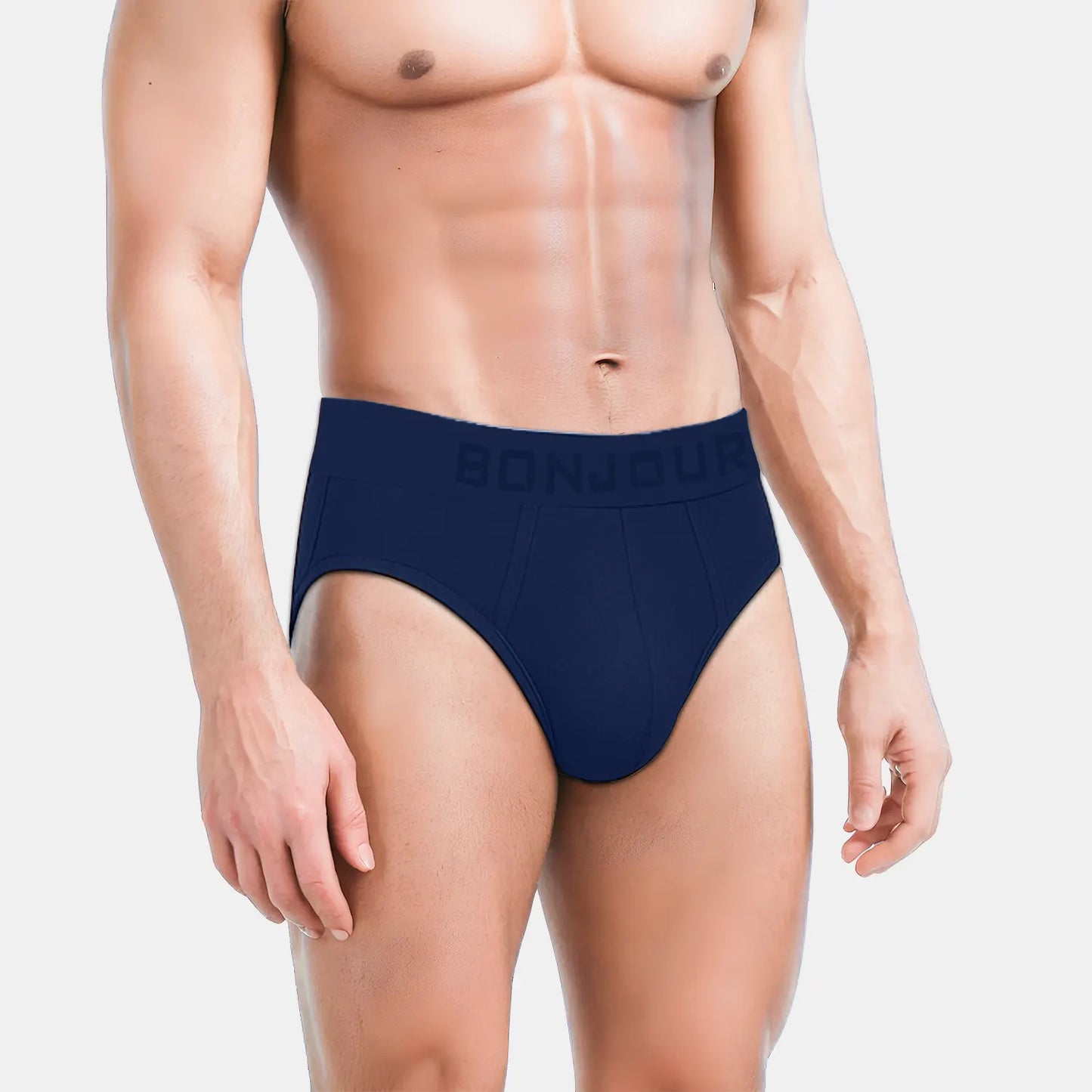Bonjour Men’s Bamboo Navy Brief – Ultra Soft, Odour Free (Pack of 1)