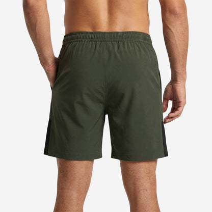 Men’s Olive Regular Fit Activewear Sports Shorts