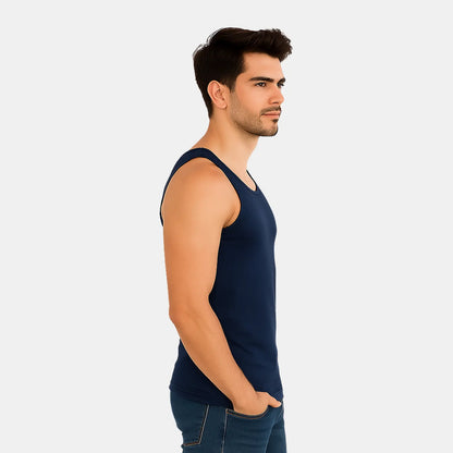 Bamboo Navy Vest for Men (Pack of 1)