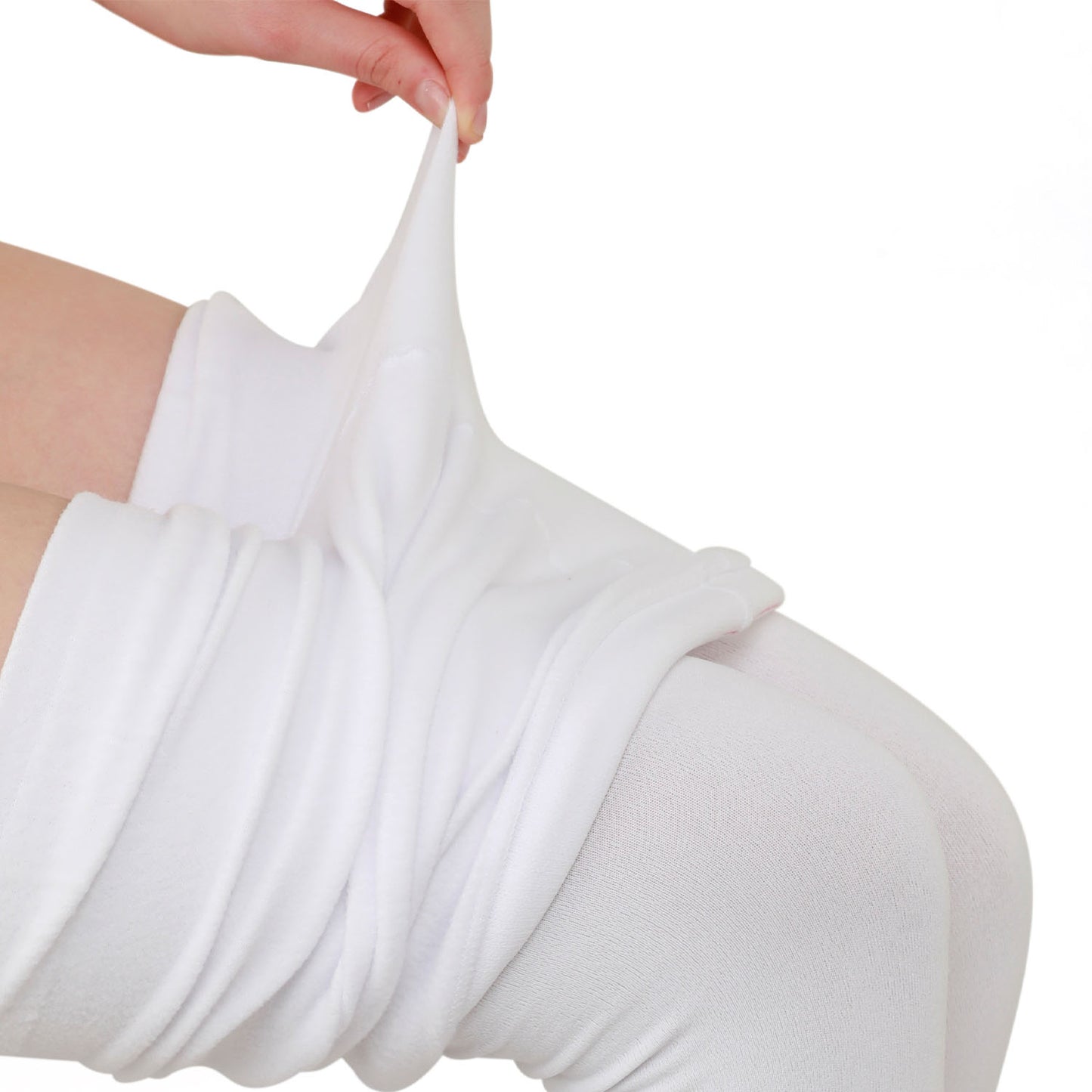 Warm Velvet Tights for Girls (White)