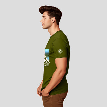 Bontact CHALLENGE Round-Neck Half Sleeve T-Shirt (Grass Hopper)