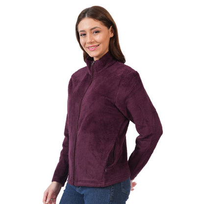 Women's Solid Zipper Hooded Sweatshirt
