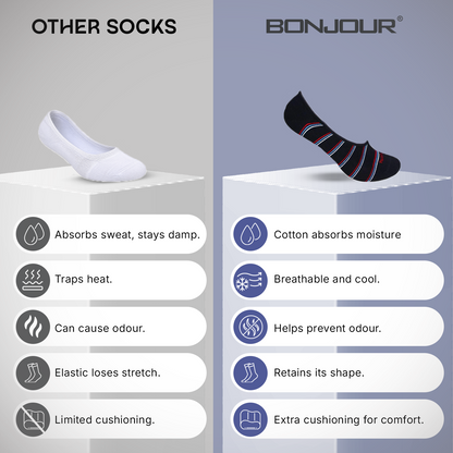 Hush Puppies Men's Multicolored Loafer Socks