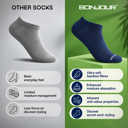 Bonjour Bamboo Secret Socks for Men