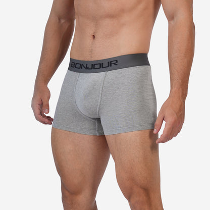 Men's Grey Cotton Comfort Trunk - Soft Breathable Everyday Innerwear (Pack of 1)