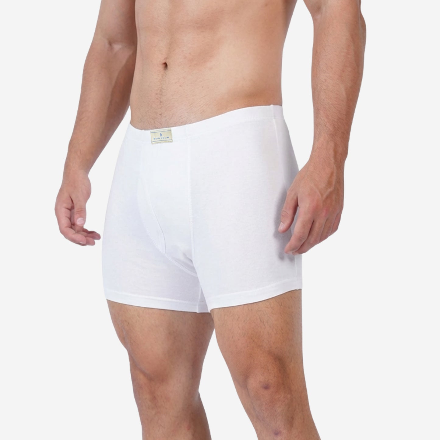 Men's White Cotton Comfort Trunk - Soft Breathable Everyday Innerwear (Pack of 2)
