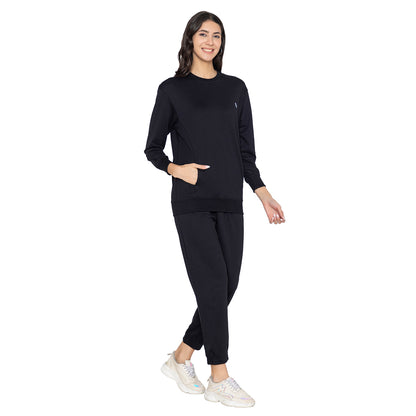 Women Co-ord Set for Winter - Black