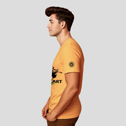 Bontact BRAVEHEART Round-Neck Half Sleeve T-Shirt (Banana Cream)