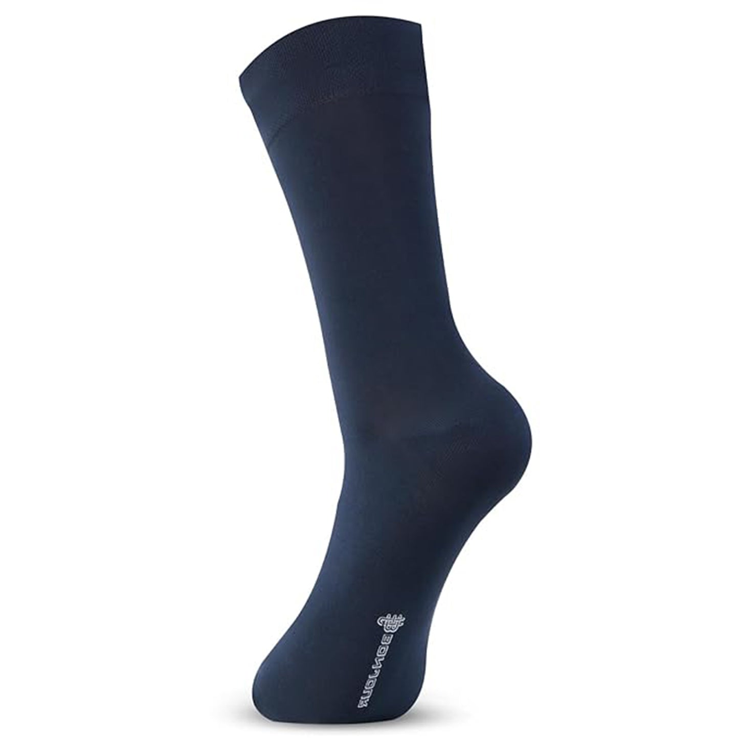 Men Cotton Odour Free Plain Socks (Navy)