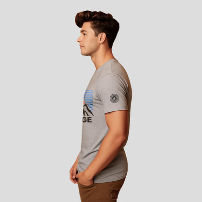 Bontact CHALLENGE Round-Neck Half Sleeve T-Shirt (Lt.Grey Mel)