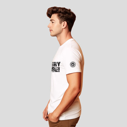 Bontact FIT 4 EVERY CHALLENGE Round-Neck Half Sleeve T-Shirt (White)