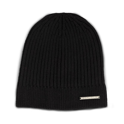 Unisex Woolen Winter Beanie Cap (Black)