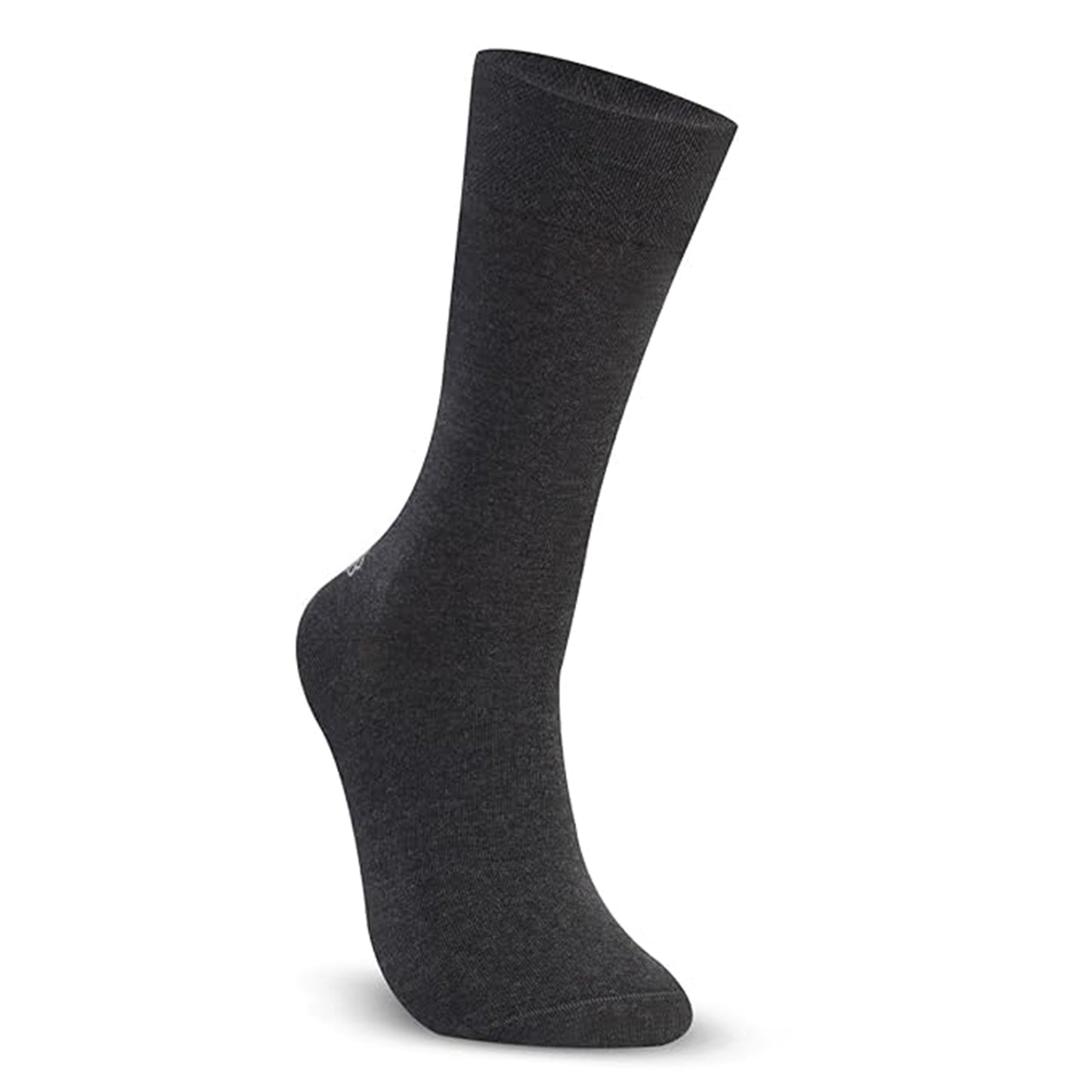 Men Cotton Odour Free Plain Socks (Anthra)