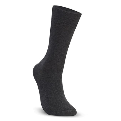 Men Cotton Odour Free Plain Socks (Anthra)