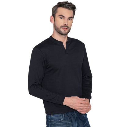Men's Bomber Polo Sweatshirt - Black