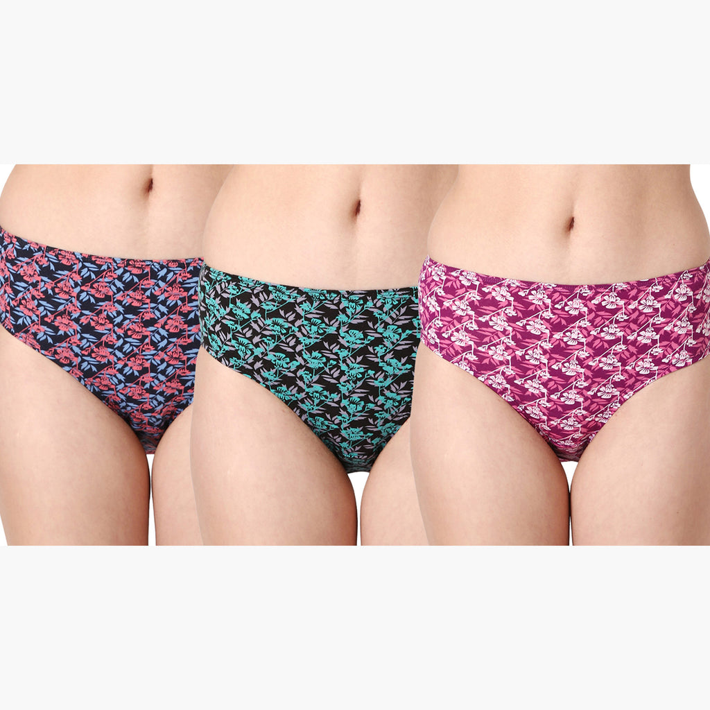 Women Printed Panty - Pack Of 3