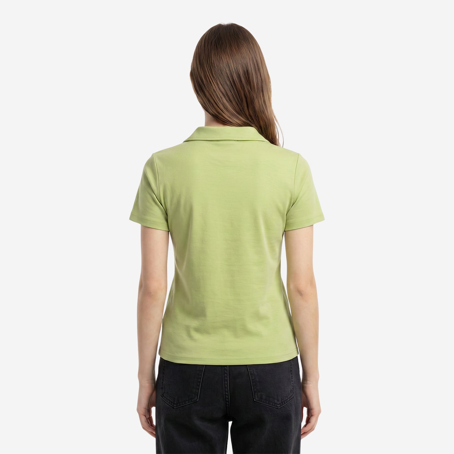 Women’s Solid Pista Polo Half Sleeve T-Shirt