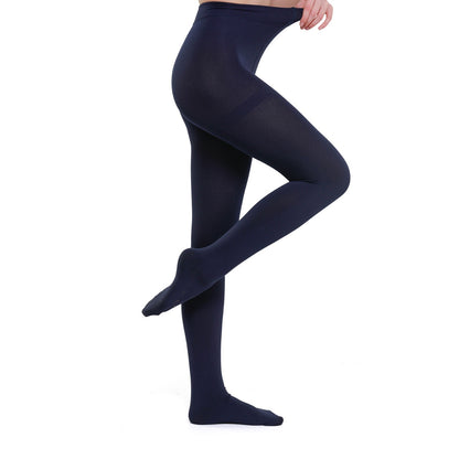 Warm Velvet Tights for Girls (Navy)