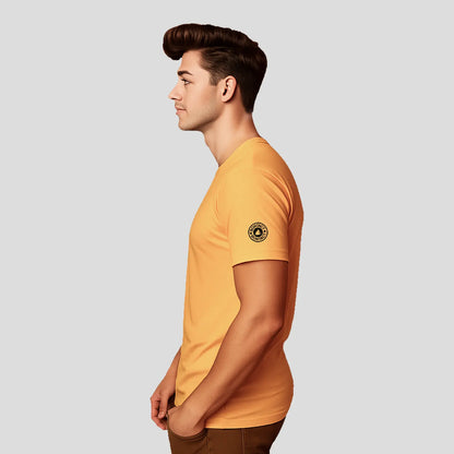 Bontact R.E.D Round-Neck Half Sleeve T-Shirt (Banana Cream)
