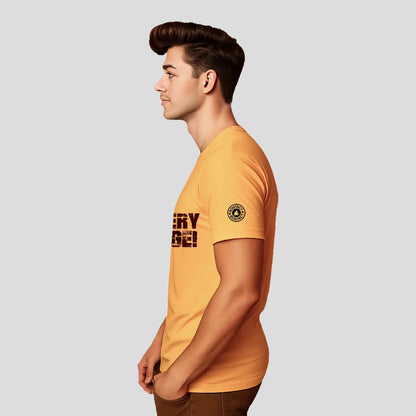 Bontact FIT 4 EVERY CHALLENGE Round-Neck Half Sleeve T-Shirt (Banana Cream)