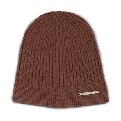 Unisex Woolen Winter Beanie Cap (Brown)