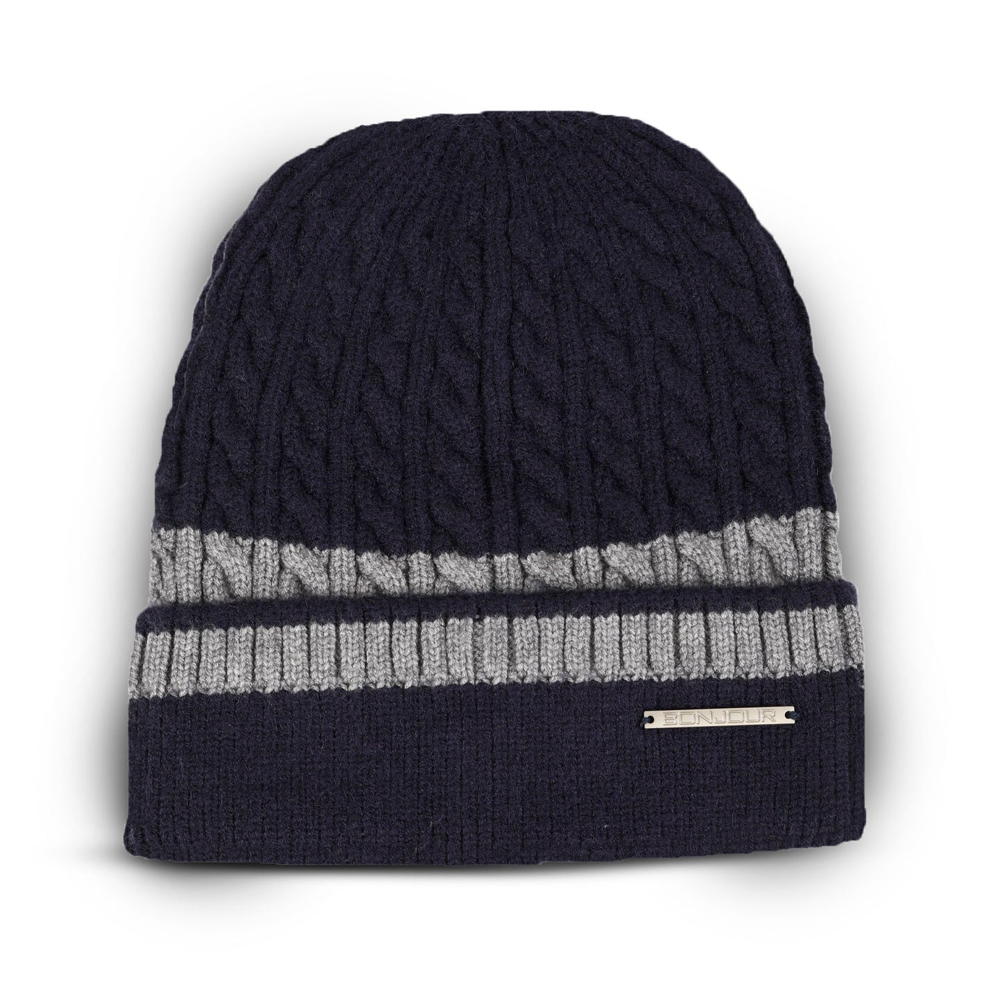 Unisex Winter Beanie Cap (Navy Blue)
